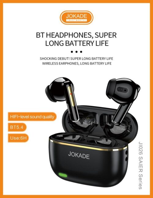 Jokade JI026 Ακουστικά Bluetooth Μάυρο
