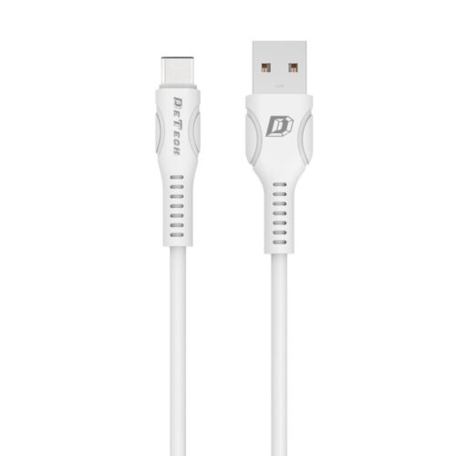 Kαλώδιο δεδομένων DeTech DE-C27C Type-C 1.0m λευκό