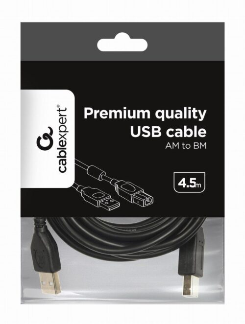 Καλώδιο Εκτυπωτή Usb 2.0 A/B 45m Black Gembird Ccf-Usb2-Ambm-15