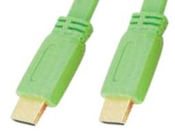 Καλώδιο Hdmi-Hdmi 1.4v Flat Πράσινο 1.5m Bc Blister Comp.