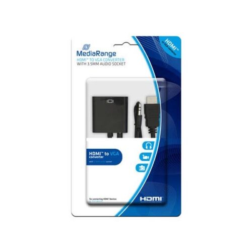 Καλώδιο MediaRange HDMI/VGA Converter with 3.5mm.audio socket Black
