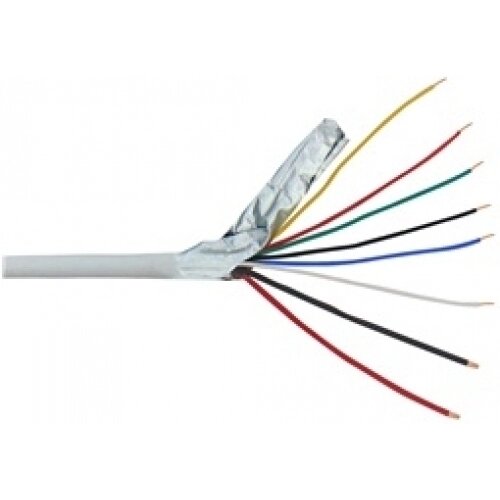 Καλωδιο Συναγερμου 6x0.22mm2 Με Ταινια Αλουμινιου 100m