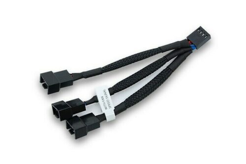 Καλώδιο τροφοδοσίας EKWB 4-Pin to 3 x 4Pin Y-Splitter for 3-Fan μαύρο, 10εκ.