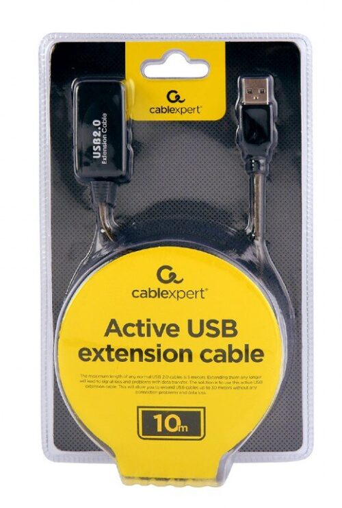 Καλώδιο Usb Με Ενίσχυση 10m Black Active Gembird Uae0110m