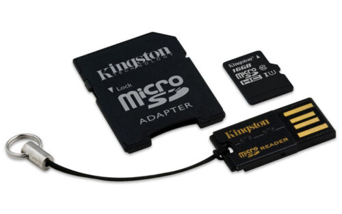 Καρτα Μνημης Kingston Micro Sd 16gb Class10 + 2 Adaptor