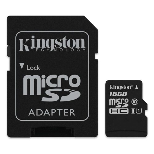 Κάρτα Μνήμης Kingston Micro SD 16GB CLASS10 Adaptor