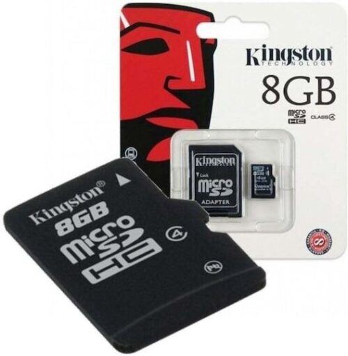 Κάρτα Μνήμης Kingston Micro Sdhc 8gb Class 10 Sd Adapter