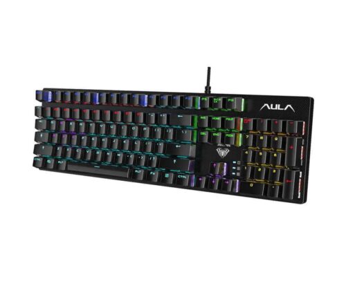 Keyboard AULA S2022 Mechanical RGB Black USB GR New