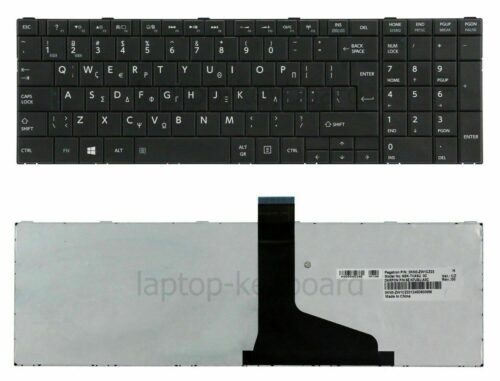 Keyboard Greek Gray For Toshiba Laptop C855238