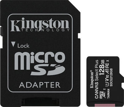 Kingston Canvas Select Plus MicroSDXC 128GB U1 V10 A1 With Adapter