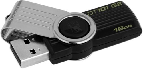 Kingston Datatraveler Usb 2.0 Flash Disk Gen2 16gb Dt101 Black