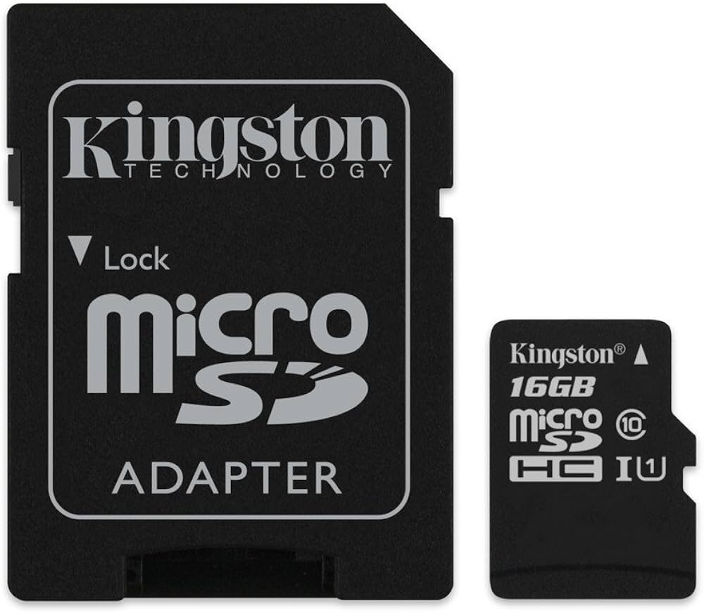 Kingston Microsdhc Flash Card With Adapter 16gb Class 10 Sdc10g2/16gb