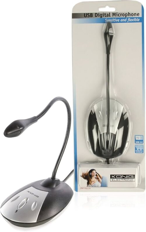 Konig Cmp-Mic 10 Μικρόφωνο Flexible Usb Desktop