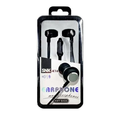 KWY Bass SNK-K16 Handsfree In-Ear 3.5mm Black