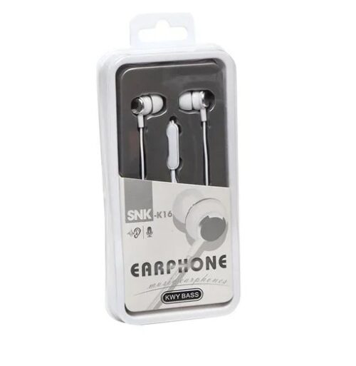 KWY Bass SNK-K16 Handsfree In-Ear 3.5mm White