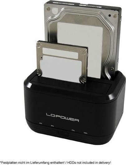 LC-Power Docking Station LC-Dock-U3-III για 2 Σκληρούς Δίσκους Sata 2.5" / 3.5" με Σύνδεση USB 3.0