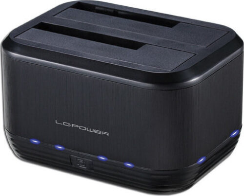 LC-Power Docking Station LC-Dock-U3-III για 2 Σκληρούς Δίσκους Sata 2.5" / 3.5" με Σύνδεση USB 3.0