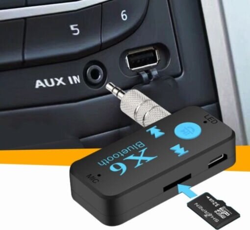Leewello Bluetooth Αντάπτορας Αυτοκινήτου για το Ηχοσύστημα (με USB Θύρα Φόρτισης / Audio Receiver