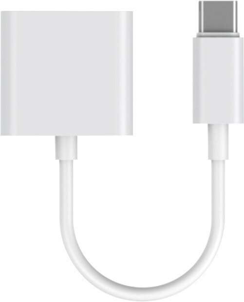 LeeWello Μετατροπέας Type-C Αρσενικό σε 3.5mm Jack & Type-C Θηλυκό λευκό
