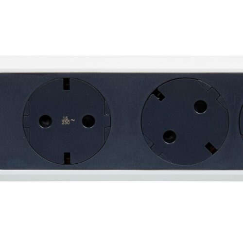 Legrand Πολύπριζο Ασφαλείας 4 Θέσεων με Διακόπτη Μήκος Καλωδίου 1.5m Λευκό / Ανθρακί