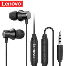 Lenovo HF130 Metal Earphono - White / Black