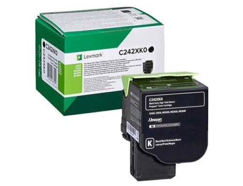 Lexmark Toner C242XKO Extra High Yield 6000 Σελίδων Μαύρο