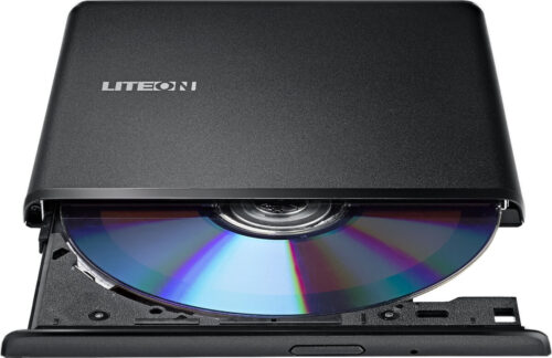 LiteOn Slim External USB DVDR/RW +-8R +8RW -6RW, Βlack