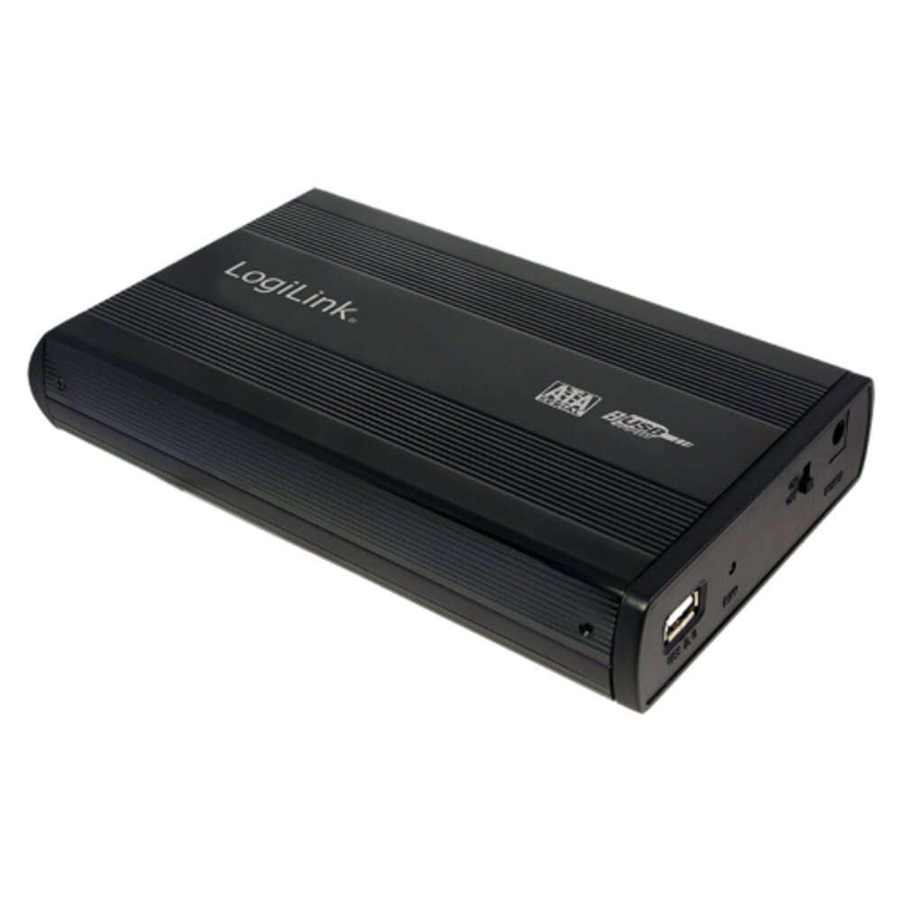 Logilink Usb 2.0 Θηκη Hdd Enclosure For 3.5'' (8.89cm) Sata Hdd Alum. - Black V8.0