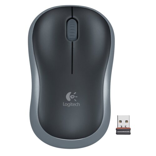 Logitech Ασύρματο Ποντίκι Μαύρο / Γκρι M185