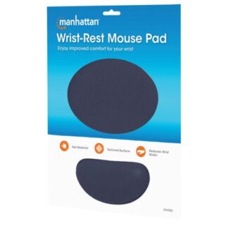 Manhatan Gel Mouse Pad Wrist Rest Blue