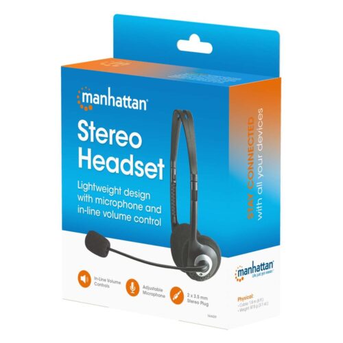 Manhatan Headset Stereo "ECO" with Microphone