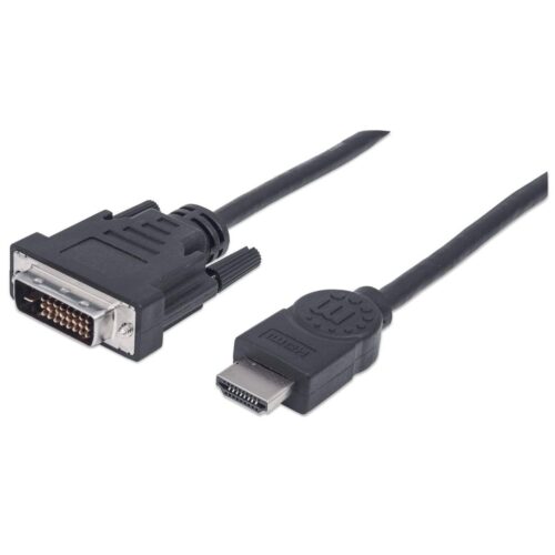 Manhattan HDMI-DVI Cable M/M Dual Link 1.8m