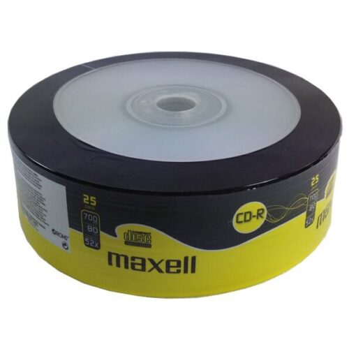 Maxell CD-R 80min 700ΜΒ 52x 25τμχ Spindle Pack