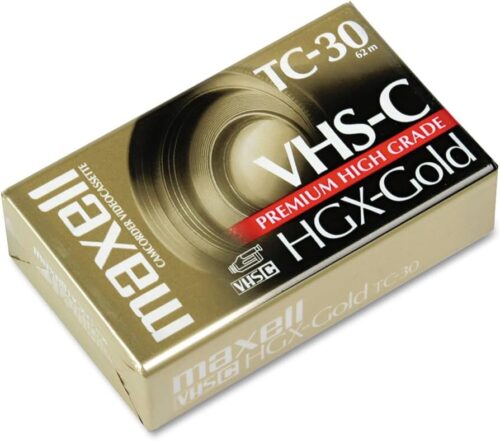 Maxell Βιντεοκασέτα Vhs-C Ec-45ehg Gold - 30 Λεπτ