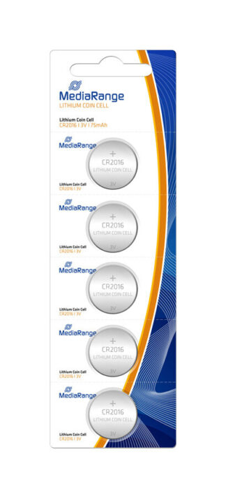 MediaRange Μπαταρίες Λιθίου 3V 5τμχ CR2016