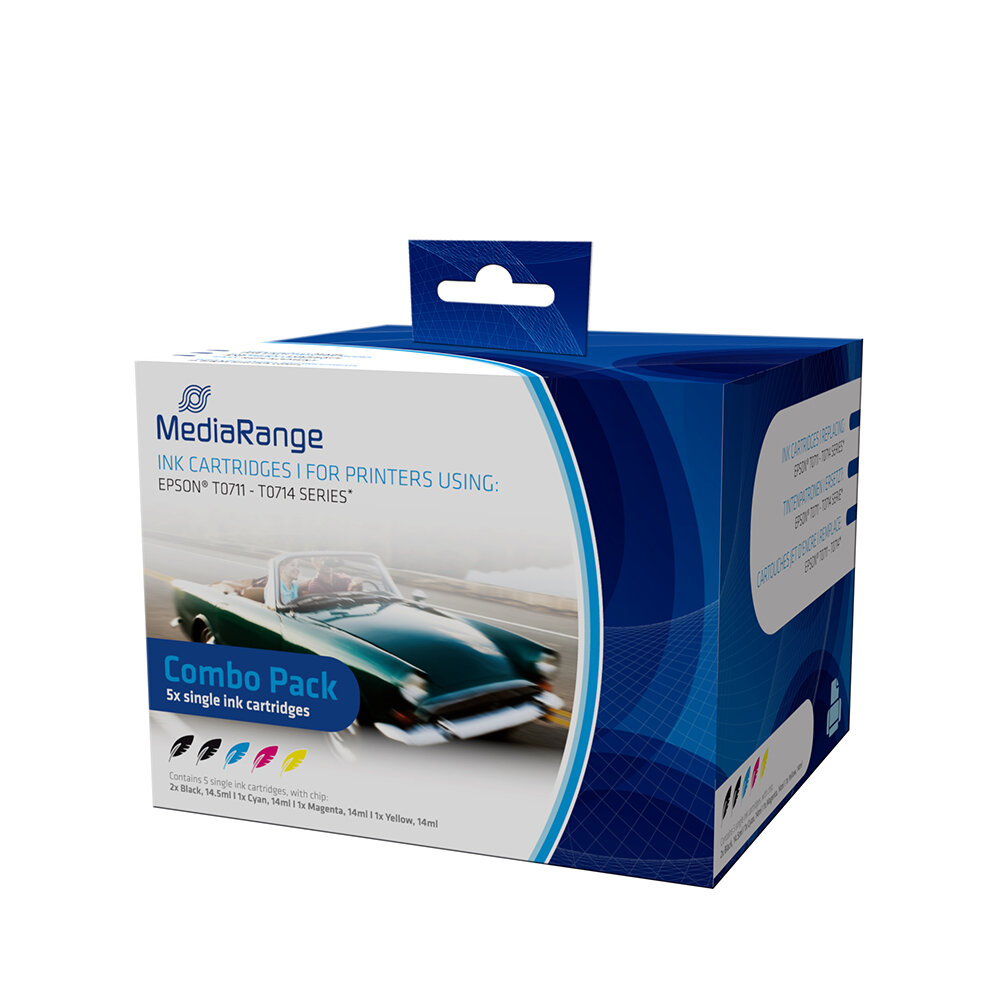 Mediarange Συμβατό μελάνι για Inkjet Εκτυπωτές Epson Multipack (T0711-T0714)