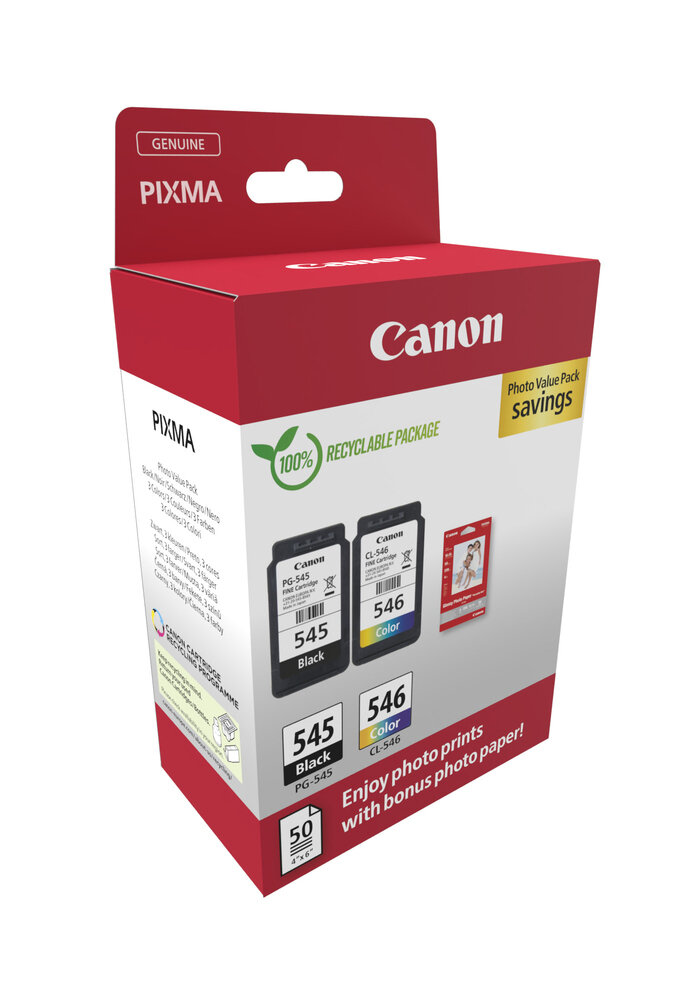 Μελάνι Canon PG-545 / CL-546 MultiPack (Black-Color) PVP