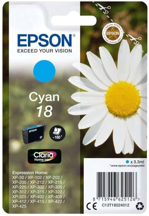 Μελάνι Epson 18 Cyan Small