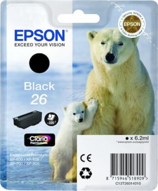 Μελάνι Epson No. 26 Black Orig.