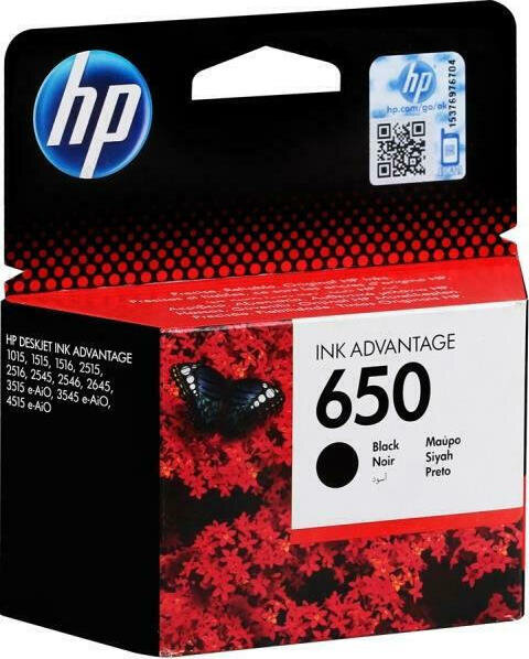 Μελάνι HP No. 650 Black Ink crtr orig. DJ 2515 - CZ101AE