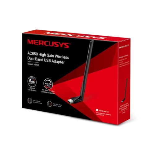 Mercusys AC650 Ασύρματος USB αντάπτορας δικτύου 650Mbps 2.4/5GHz V 1.0