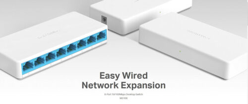 Mercusys desktop switch με 8 θύρες Ethernet x 10/100 Mbps Ver.2