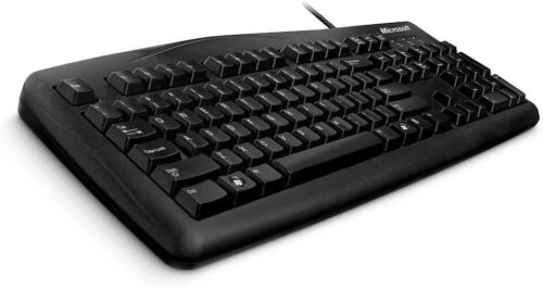Microsoft Wired Keyboard 200 USB Port Greek Hdwr Black