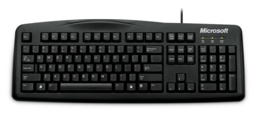 Microsoft Wired Keyboard 200 USB Port Greek Hdwr Black