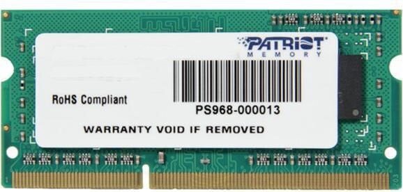 Μνήμη Patriot Ddr3-Sod 4096mb 1600mhz Pc3-12800