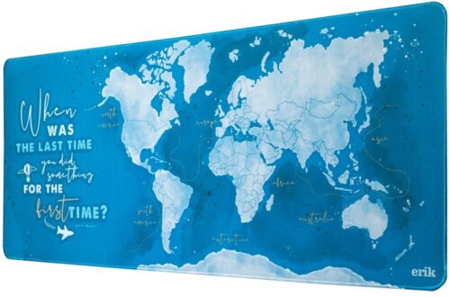 Mouse Pad XL World Map Watercolor