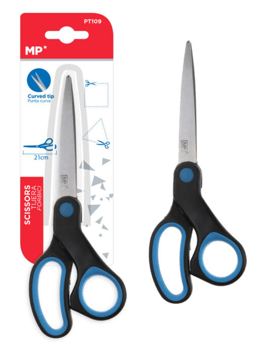 MP ψαλίδι με μεταλλική λεπίδα 21cm μαύρο-μπλε