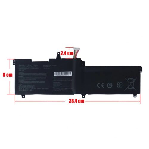 Μπαταρία Laptop για ASUS GL702V C41N1541 με καλωδιοταινία 8pins