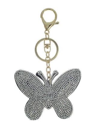 Μπρελόκ strass butterfly