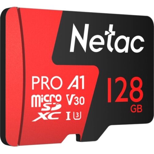 Netac P500 Extreme Pro MicroSDXC 128GB V30/A1/Class 10 W/SD Adapter